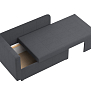 Шарли / тахта велюр Парма 27 темно-серый